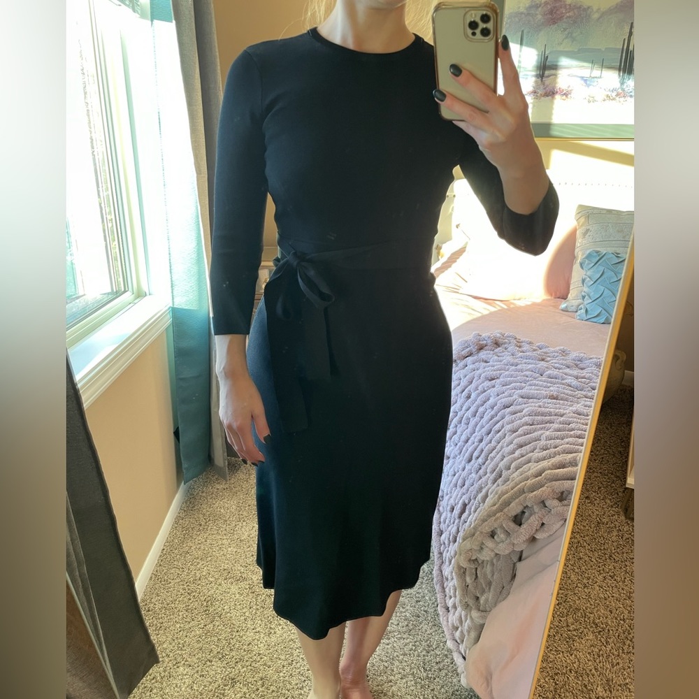 Eliza J black knit dress